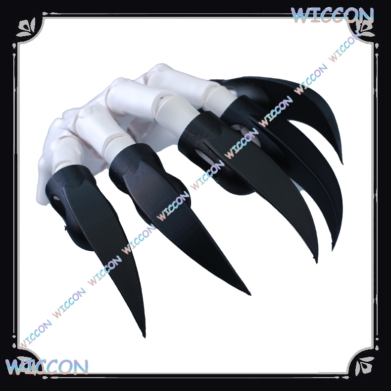 Women'S Fashion Gloves - Tierkostüm Fingernägel Black Beast Claw Handschuhe