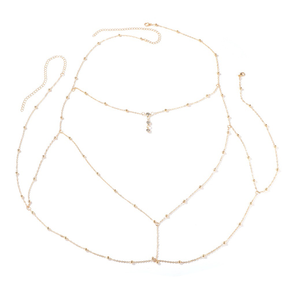 Women'S Fashion Harness - Sexy Kristall Brust Kette Harness Edelstahl