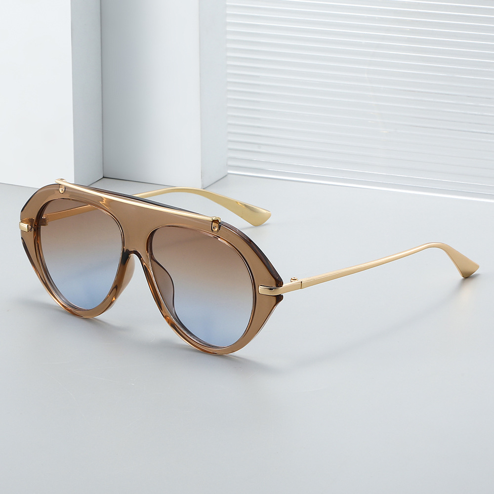 Women'S Fashion Of The 70S - Neue übergroße Pilotensonnenbrille Unisex – Retro-Stil