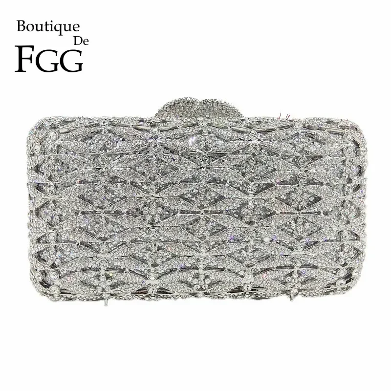 Women'S Fashion Boutique - Boutique De FGG Luxus-Kristall-Clutch-Abendtaschen für Damen,