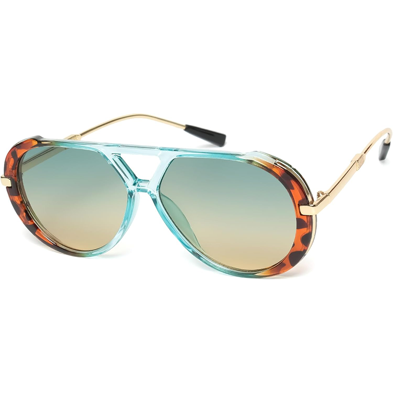 Women'S Fashion Of The 70S - KENBO Retro Gold Pilotenbrille für Damen