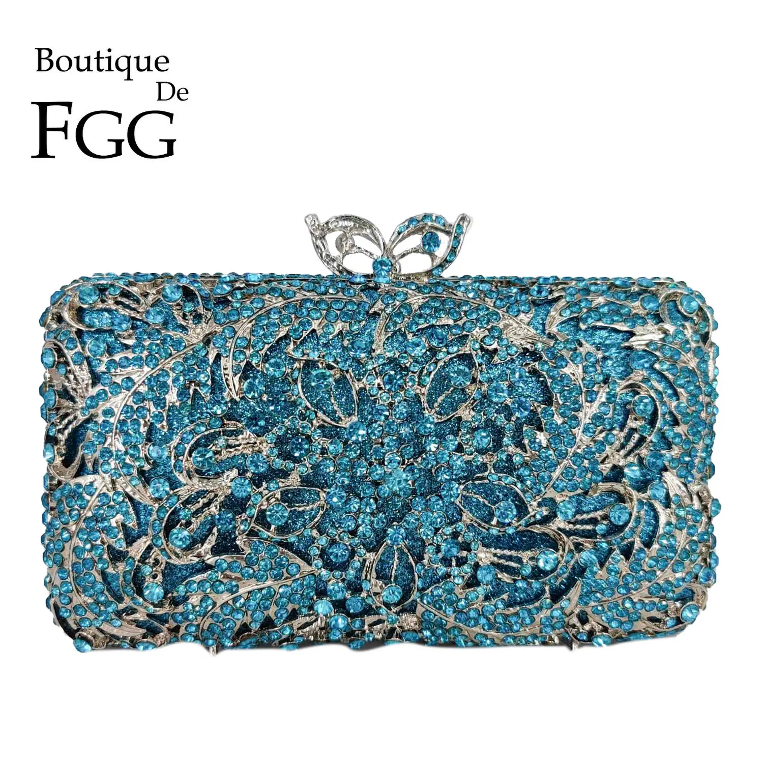 Women'S Fashion Boutique - Boutique De FGG Türkisblau Damen Kristall