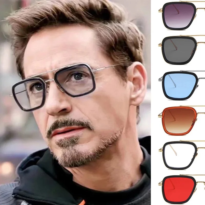 Women'S Fashion Eyewear - Steampunk Tony Stark Sonnenbrille für Männer
