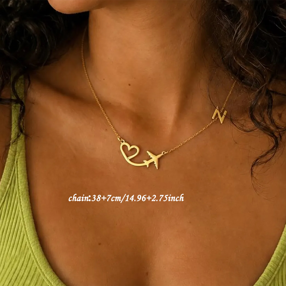 Personalisierte Herz-Flugzeug- – Women Fashion Names Bewertung und Preis