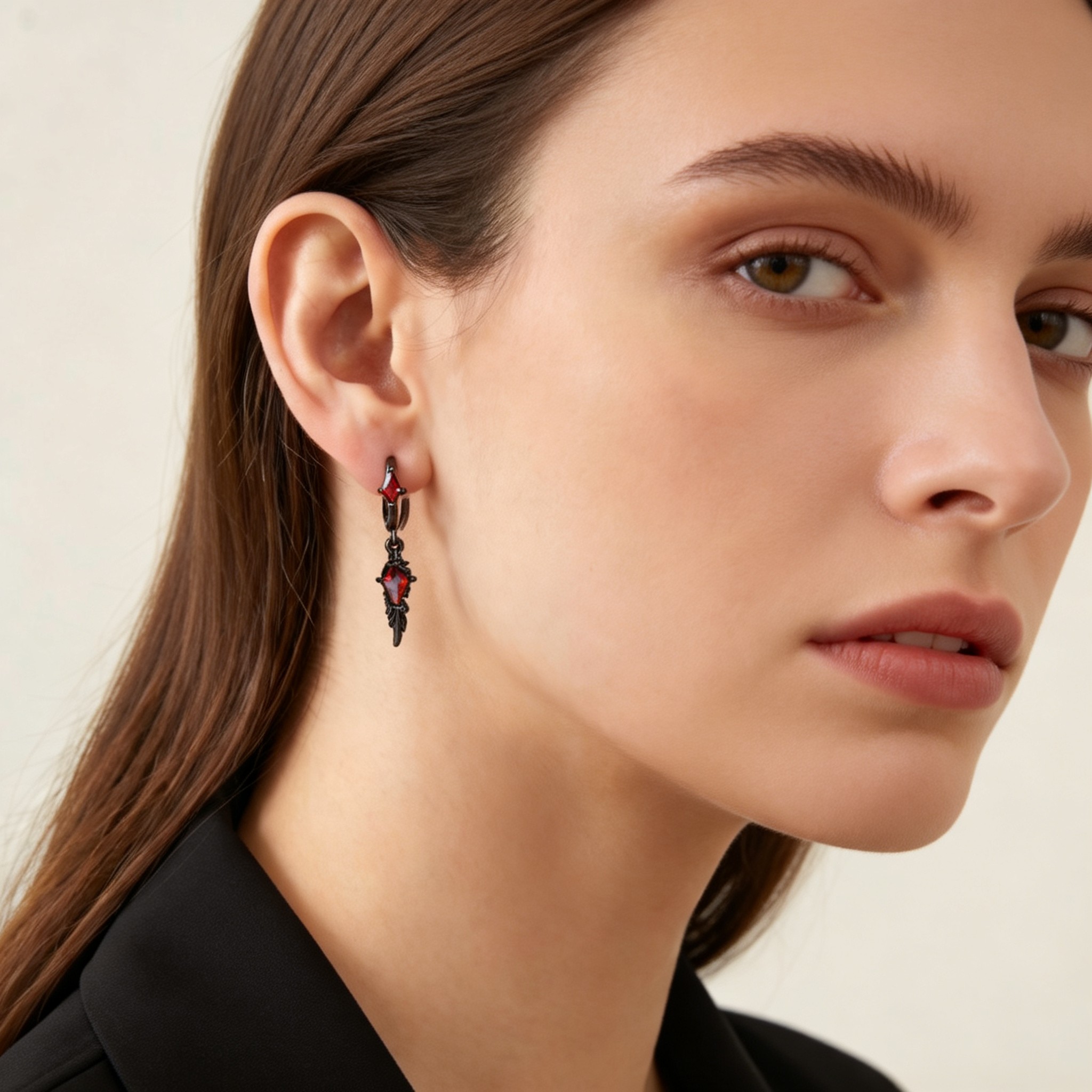 Flügel-Rhombus CZ Hänge-Ohrrin – Women'S Fashion Edgy Bewertung und Preis