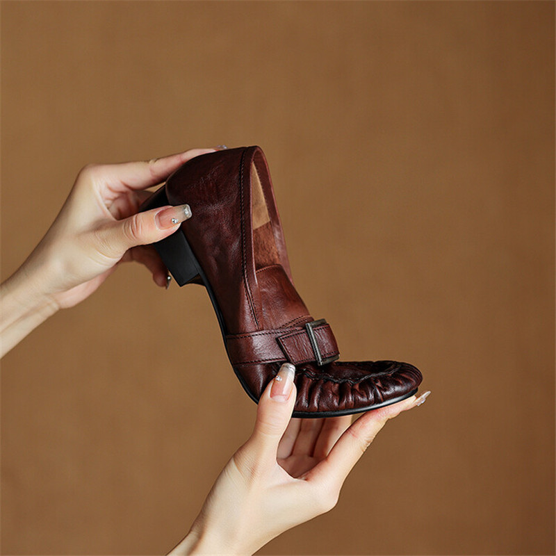 Neue Herbst Echt leder Frauen  – Women'S Fashion Loafers Bewertung und Preis