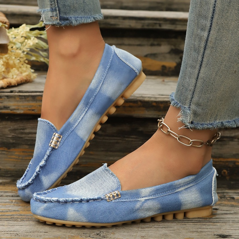 Modische Hellblaue Denim-Mokas – Women'S Fashion Loafers Bewertung und Preis