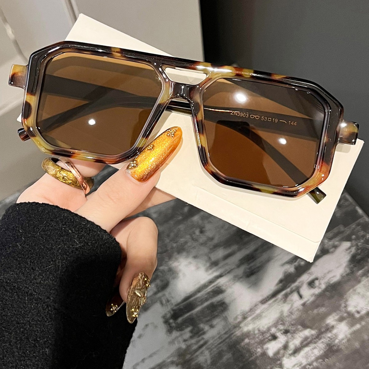 Neue Retro Quadratische Doppel – Women'S Fashion Eyewear Bewertung und Preis