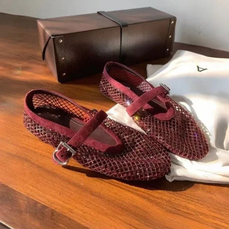 Hohle Strass-Baotou-Sandalen f – Women'S Fashion Loafers Bewertung und Preis