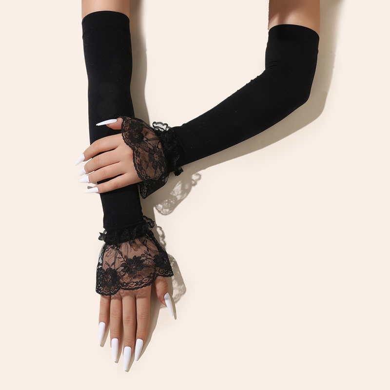 Mode Lange Spitze Arm Ärmel So – Women'S Fashion Gloves Bewertung und Preis