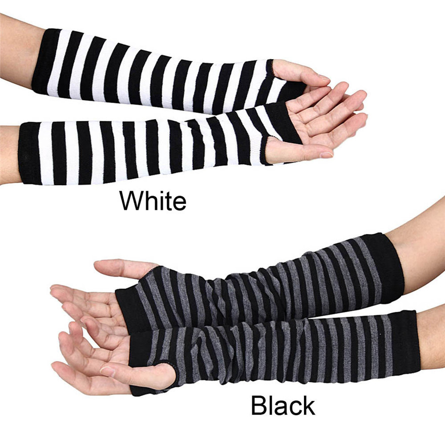 Frauen Langarm Gothic Gestreif – Women'S Fashion Gloves Bewertung und Preis