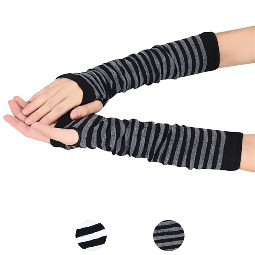 Frauen Langarm Gothic Gestreif – Women'S Fashion Gloves Bewertung und Preis