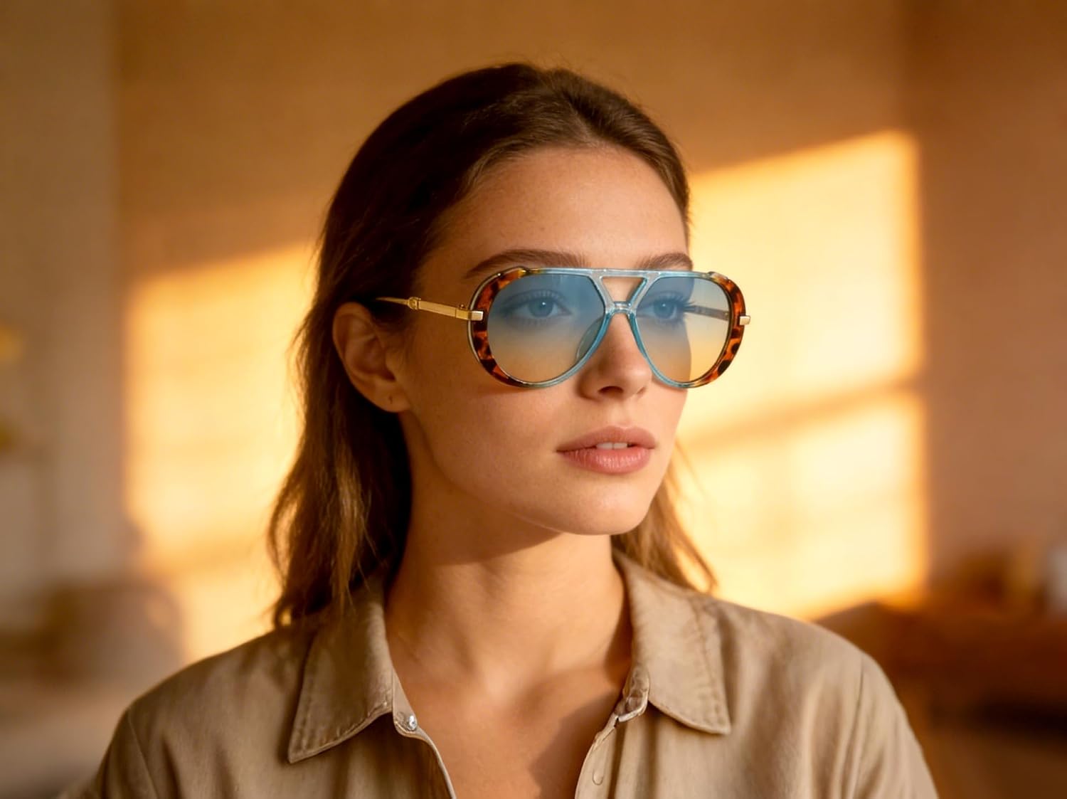 KENBO Retro Gold Pilotenbrille – Women'S Fashion Of The 70S Bewertung und Preis